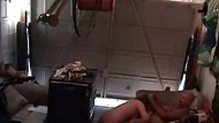 Wife gets busted in the garage