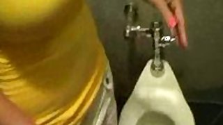 Cum in Mouth in Toilet