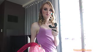 Shemale Jenny Flowers With Prostate Toy